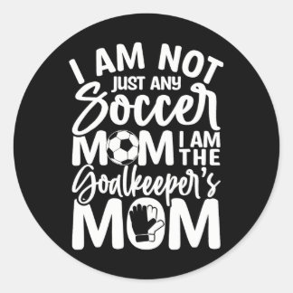 Goalkeeper mama Soccer Goalie Mama Moederdag Ronde Sticker