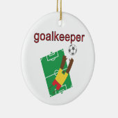 Goalkeeper T-shirts en cadeaus Keramisch Ornament (Rechts)