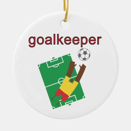 Goalkeeper T-shirts en cadeaus Keramisch Ornament (Voorkant)
