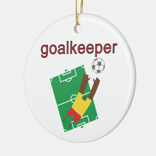 Goalkeeper T-shirts en cadeaus Keramisch Ornament (Links)