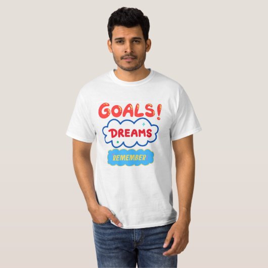 Goals & Dreams T-shirt (Voorkant volledig)