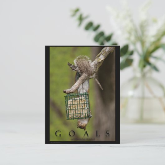 GOALS Inspirerend Grappige Eekhoorn Briefkaarten (Staand voorkant)