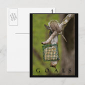 GOALS Inspirerend Grappige Eekhoorn Briefkaarten (Voorkant / Achterkant)