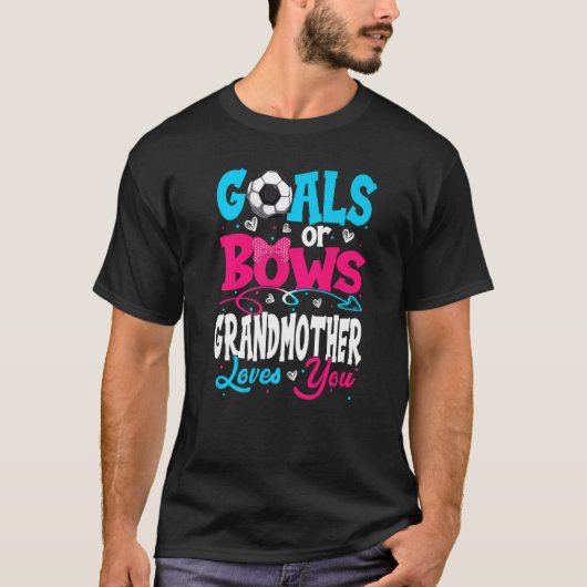 Goals Or Bow Keeper Of Gender Grandmother Loves Yo T-shirt (Voorkant)