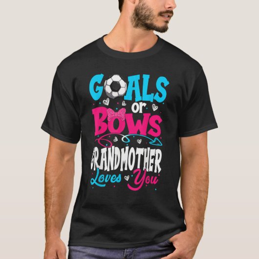 Goals Or Bow Keeper Of Gender Grandmother Loves Yo T-shirt (Voorkant)