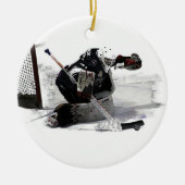 Goaltender - Hockey Player Ceramic Ornament (Voorkant)