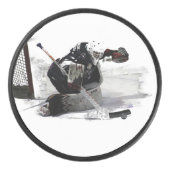 Goaltender - Hockey Player Hockey Puck (Voorkant)