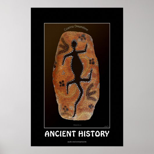 GOANNA Australian Aboriginal-stijl Art Poster (Voorkant)