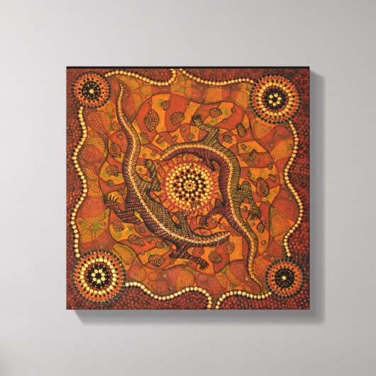 Goanna Dreaming Canvas Afdruk (Voorkant)