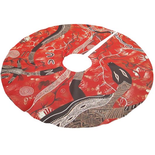 Goanna Dreaming Kerstboom Rok (Gekanteld)