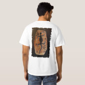 GOANNA DREAMTIME Australisch Aboriginal Art T-shir T-shirt (Achterkant volledig)