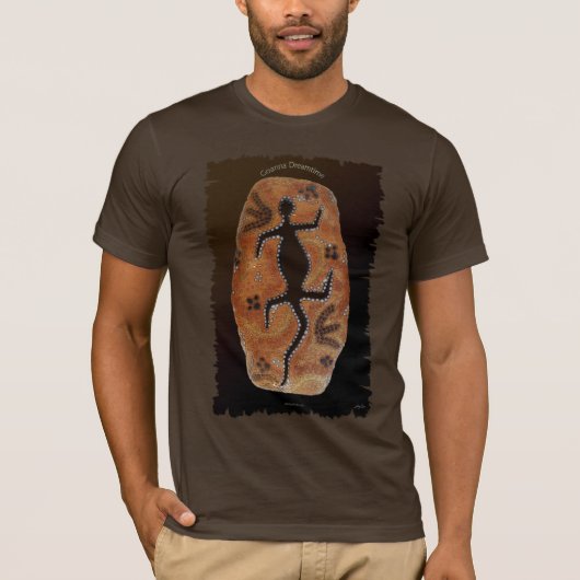 GOANNA DREAMTIME Australisch Aboriginal-stijl Shir T-shirt (Voorkant)