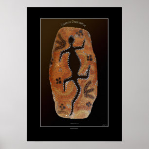 Goanna Dreamweaver Aborigine-styled Art Print