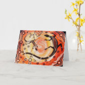 Goanna's bij Sunrise Kaart (Gele Bloem)