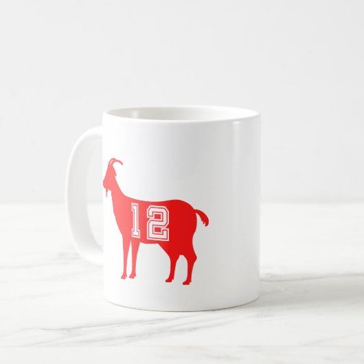 GOAT 12 - GROOTSTE VAN ALGEMENE TIJD Nr. 12 Koffiemok (Voorkant links)