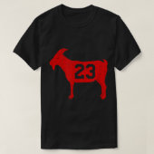 GOAT 23  Jordan Red T-shirt (Design voorkant)