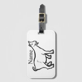 Goat Animal Thunder_Cove Bagagelabel (Voorkant (verticaal))