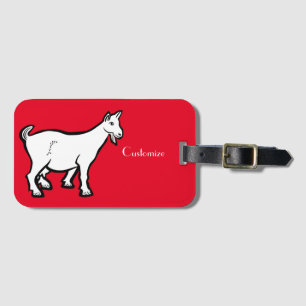 Goat Animal Thunder_Cove Bagagelabel