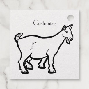 Goat Animal Thunder_Cove Bedankjes Labels
