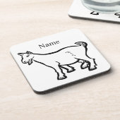 Goat Animal Thunder_Cove Bier Onderzetter (Linkerzijde)
