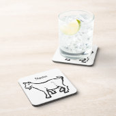 Goat Animal Thunder_Cove Bier Onderzetter (Rechterzijde)