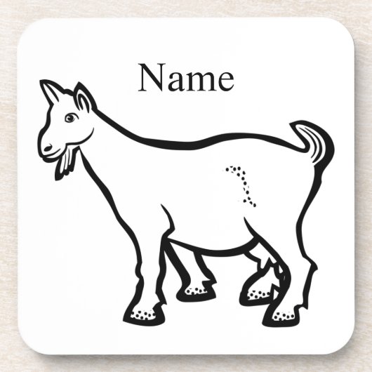 Goat Animal Thunder_Cove Bier Onderzetter (Voorkant)