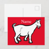 Goat Animal Thunder_Cove Briefkaart (Voorkant / Achterkant)