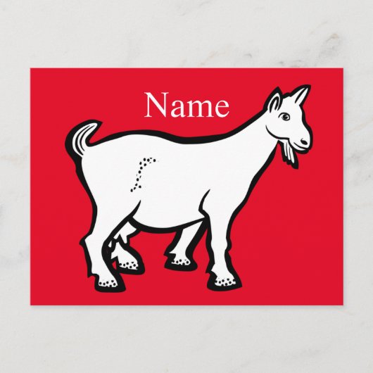 Goat Animal Thunder_Cove Briefkaart (Voorkant)