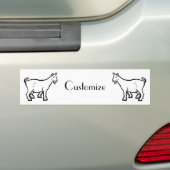 Goat Animal Thunder_Cove Bumpersticker (Op auto)