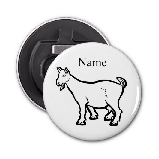 Goat Animal Thunder_Cove Button Flesopener (Voorkant)