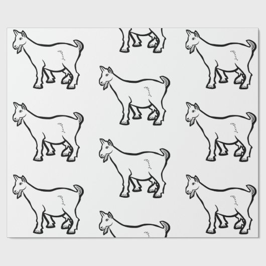 Goat Animal Thunder_Cove Cadeaupapier (Vlak)