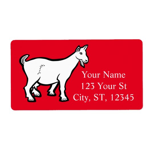 Goat Animal Thunder_Cove Etiket (Voorkant)