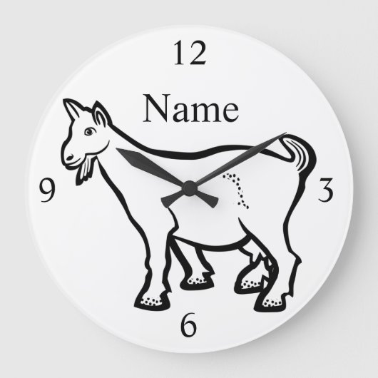 Goat Animal Thunder_Cove Grote Klok (Voorkant)