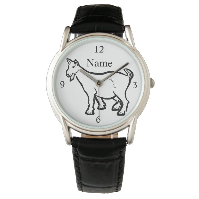Goat Animal Thunder_Cove Horloge (Voorkant)