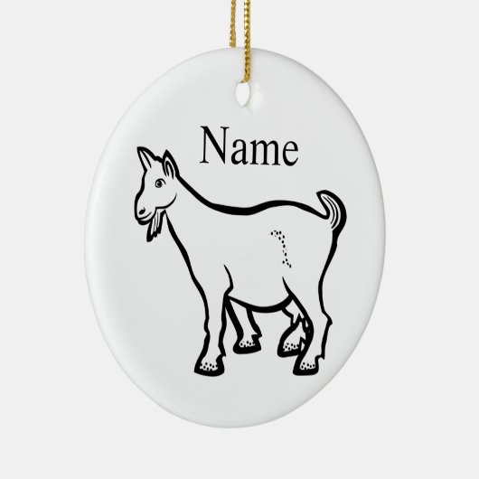 Goat Animal Thunder_Cove Keramisch Ornament (Rechts)