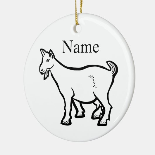 Goat Animal Thunder_Cove Keramisch Ornament (Links)