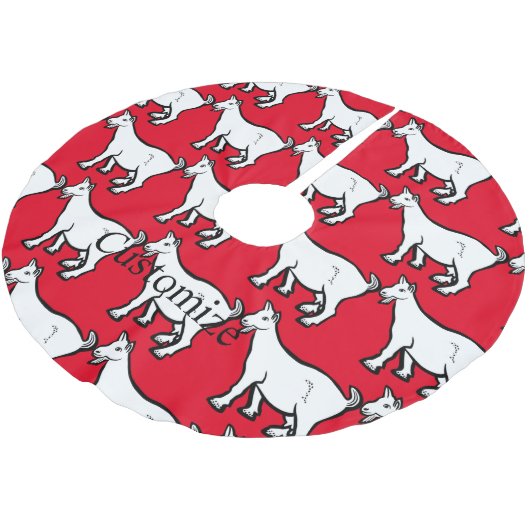 Goat Animal Thunder_Cove Kerstboom Rok (Gekanteld)