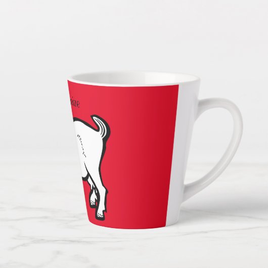 Goat Animal Thunder_Cove Latte Mok (Rechts)