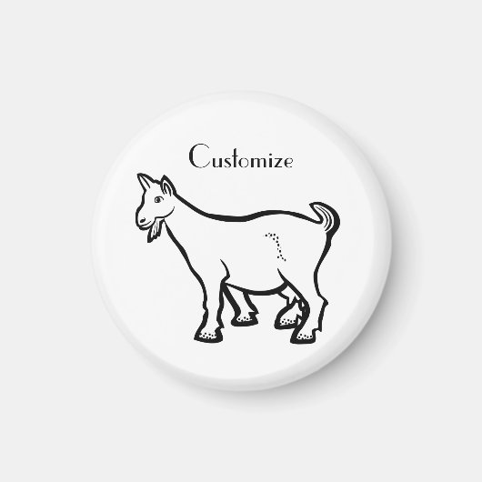 Goat Animal Thunder_Cove Magneet (Voorkant)