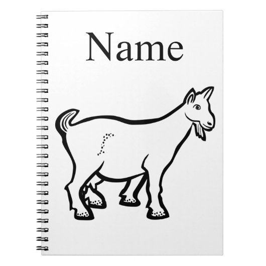 Goat Animal Thunder_Cove Notitieboek (Voorkant)