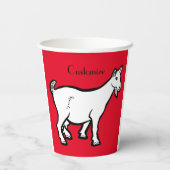 Goat Animal Thunder_Cove Papieren Bekers (Achterkant)