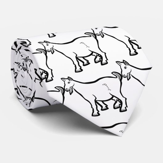 Goat Animal Thunder_Cove Stropdas (Opgerold)