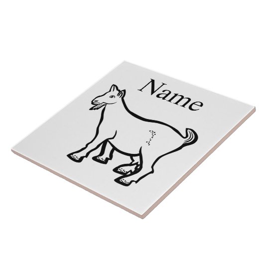 Goat Animal Thunder_Cove Tegeltje (Zijkant)