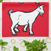 Goat Animal Thunder_Cove Theedoek (Gevouwen)