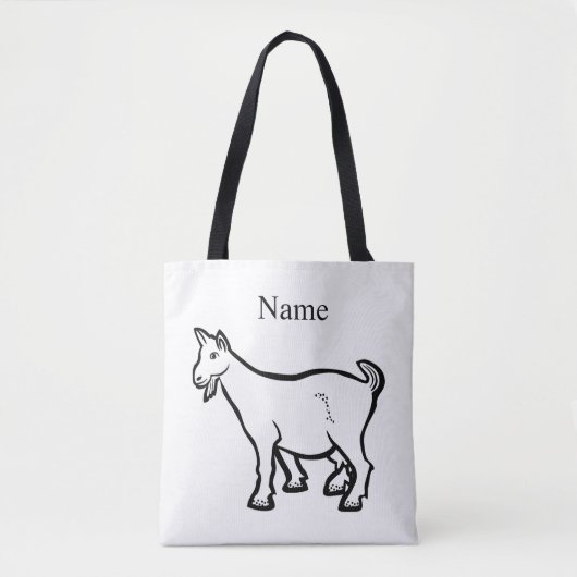 Goat Animal Thunder_Cove Tote Bag (Voorkant)