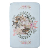 GOAT ART | Thuis is waar mijn geiten GetYerGoat Badmat (Voorkant Verticaal)