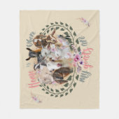 GOAT ART | Thuis is waar mijn geiten GetYerGoat Fleece Deken (Voorkant)