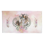 GOAT ART | Thuis is waar mijn geiten GetYerGoat Kussensloop (Achterkant-Rechts)