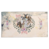 GOAT ART | Thuis is waar mijn geiten GetYerGoat Kussensloop (Voorkant-Rechts)