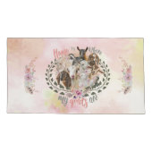 GOAT ART | Thuis is waar mijn geiten GetYerGoat Kussensloop (Achterkant-Links)